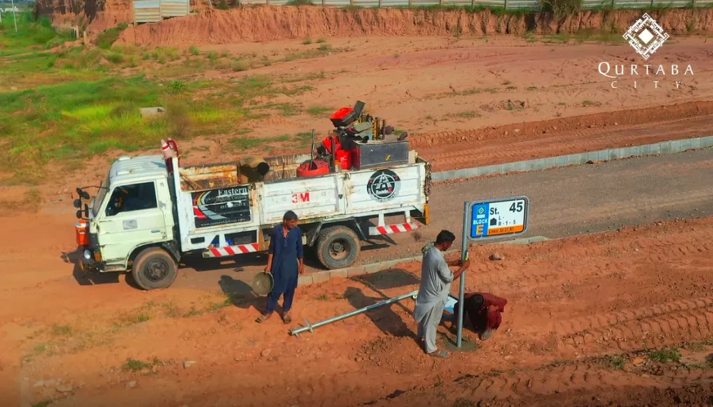 Qurtaba City Street Boards Fixing