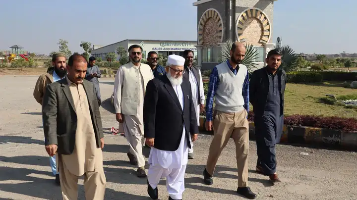 Chairman Madinat-ul-Ilm Reviews Security and Development Progress at Qurtaba City-3