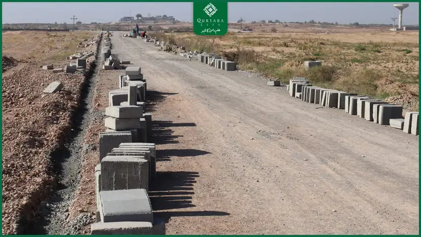 Development work in Qurtaba City is progressing rapidly. Sewerage lines, water supply crossings, and base-level road networks have been successfully completed in Blocks A, B, and L. The process of plot demarcation is also finalized, providing a strong foundation for building your dream home