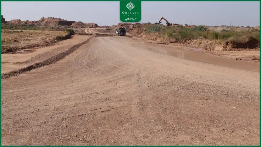 Development work in Qurtaba City is progressing rapidly. Sewerage lines, water supply crossings, and base-level road networks have been successfully completed in Blocks A, B, and L. The process of plot demarcation is also finalized, providing a strong foundation for building your dream home