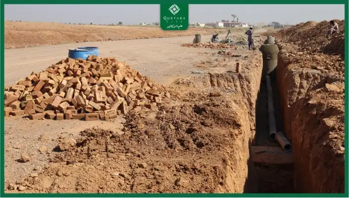 The sewerage system in Qurtaba City is engineered for long-term reliability and efficiency. Each block’s layout has been carefully planned to ensure smooth water drainage without any hindrance. Sewerage lines have been successfully completed in Blocks A, B, C, D, E, F, G, H, J, and K. Additionally, the drainage system in Blocks E, F, and others is fully operational, with further facilities being added for enhanced convenience.